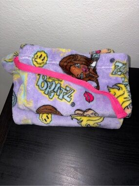 Plush purple Bratz Print Pajama pants